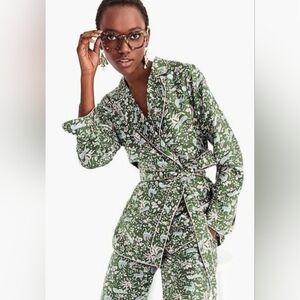 J Crew Collection Jungle Cat Silk Wrap - Size Medium